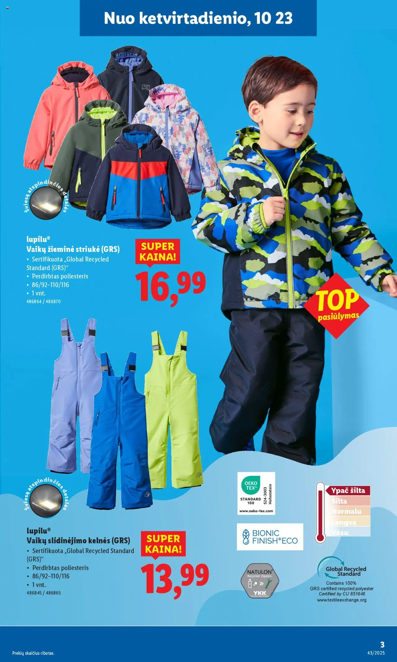 LIDL akcijos nuo 20.10.2025 | Puslapis: 19 | Prekių: Kelnes