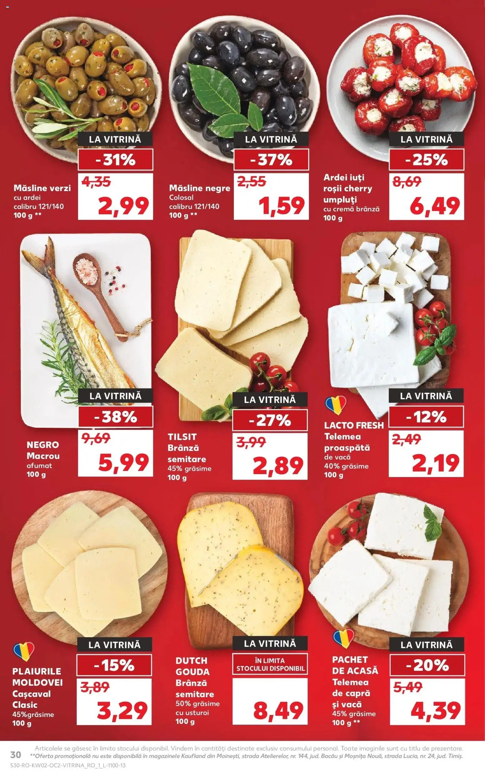Noul catalog Kaufland – valabil de la 07.01.2026 | Pagină: 30 | Produse: Hijyenik ped, Ardei, Roșii, Usturoi
