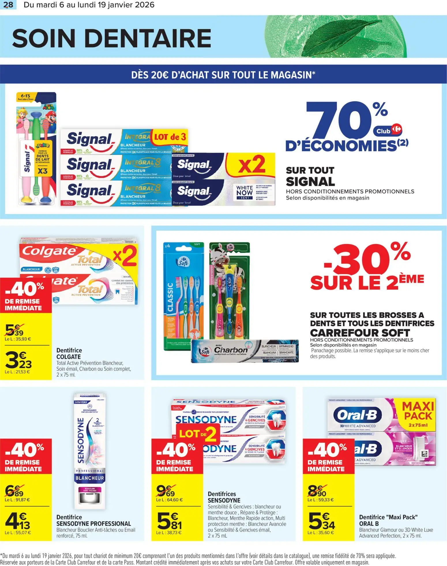 {H1} | Page: 30 | Produits: Menthe, Dentifrice, Douche, Lait