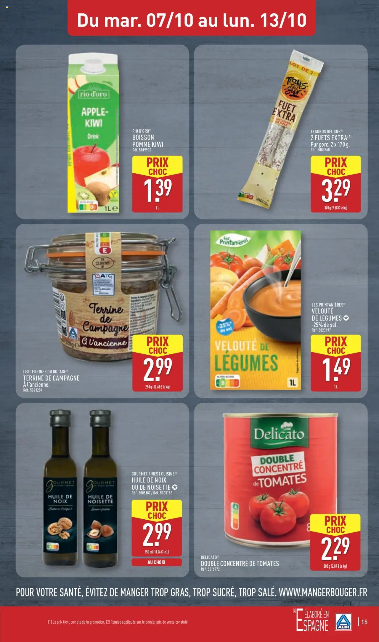 {H1} | Page: 17 | Produits: Pomme, Sel, Tomates, Kiwi