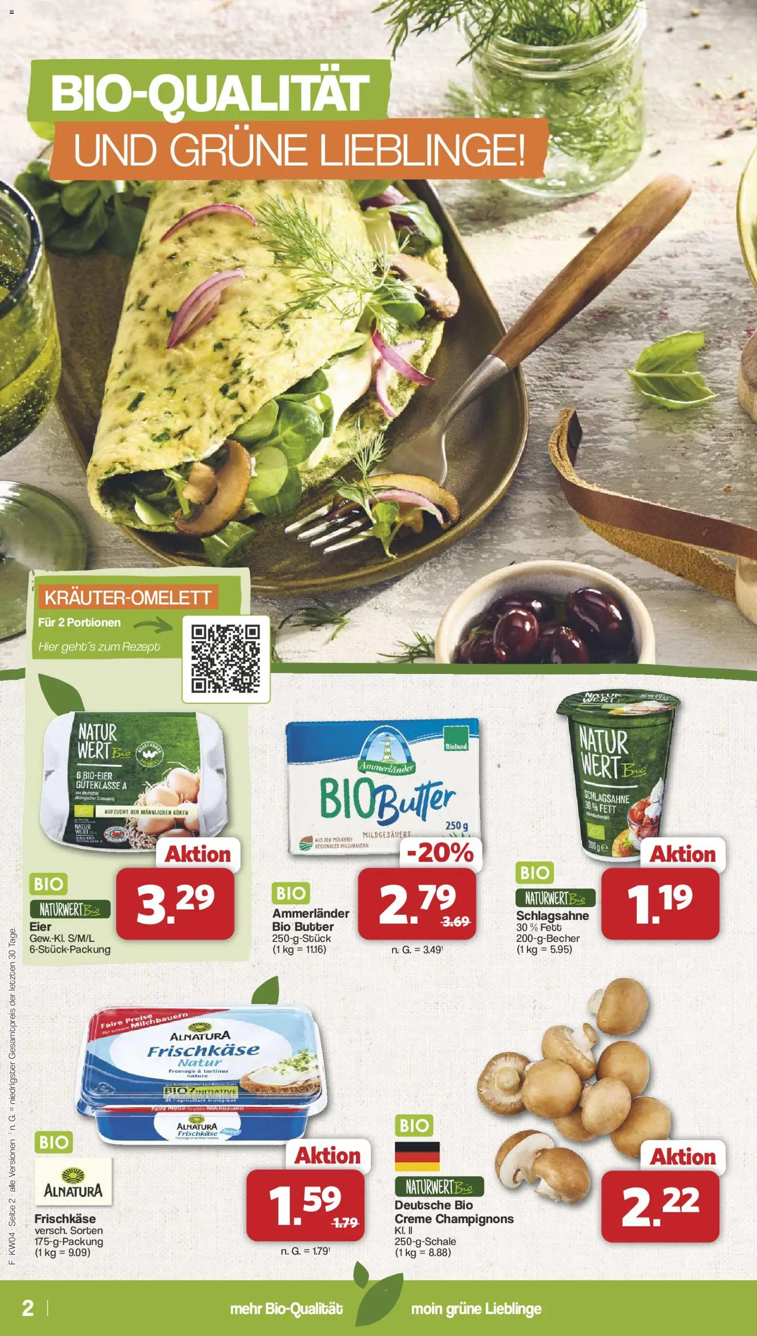 Famila Nordwest Sonderangebote – gültig ab 19.01.2026 | Seite: 2 | Produkte: Butter, Eier, Creme, Frischkase