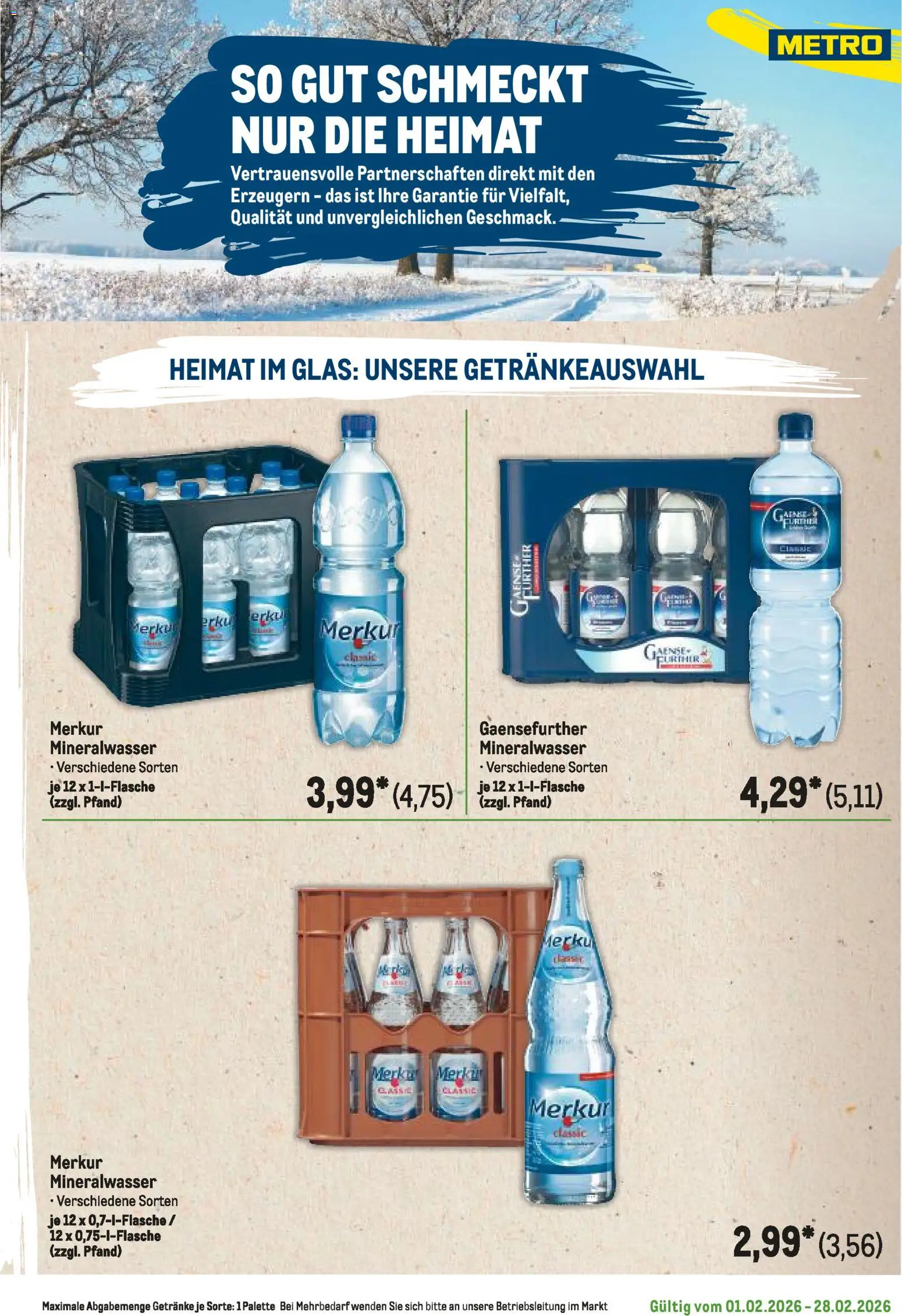 Metro Regionaler Flyer – gültig ab 01.02.2026 | Seite: 79 | Produkte: Mineralwasser