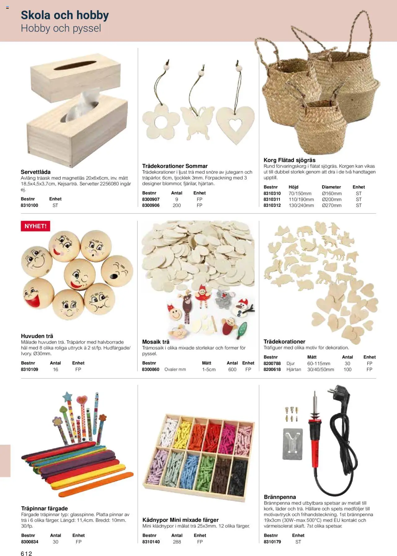 Office Depot reklamblad aktuell från 15.02.2024 | Sida: 614 | Produkter: Korg, Kontakt, Servetter, Klädnypor