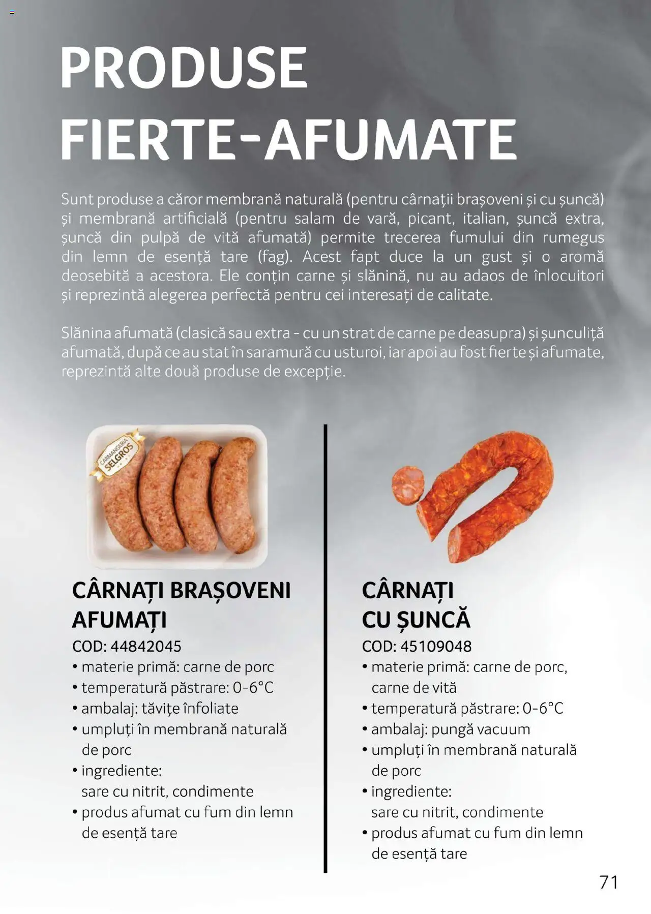 Noul catalog Selgros – valabil de la 27.04.2023 | Pagină: 71 | Produse: Crenvurști, Carne De Porc, Sare, Cârnați