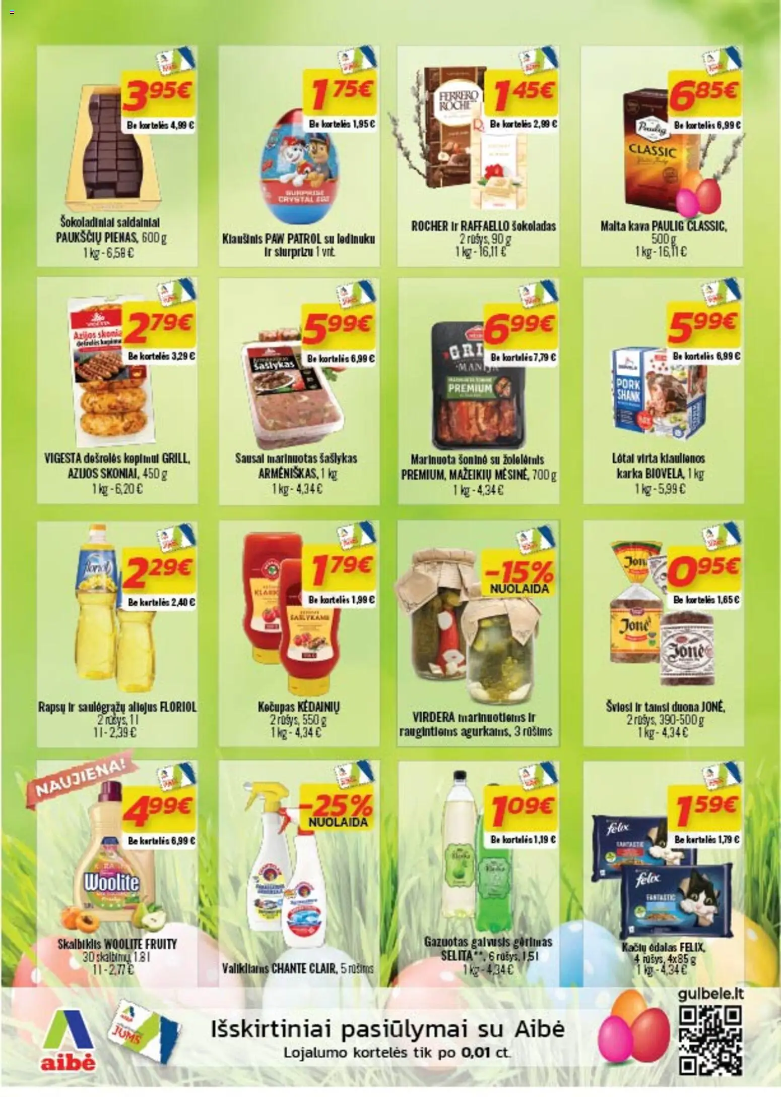 Gulbele akcijos nuo 26.03.2026 | Puslapis: 8 | Prekių: Duona, Kava, Šokoladas, Kečupas