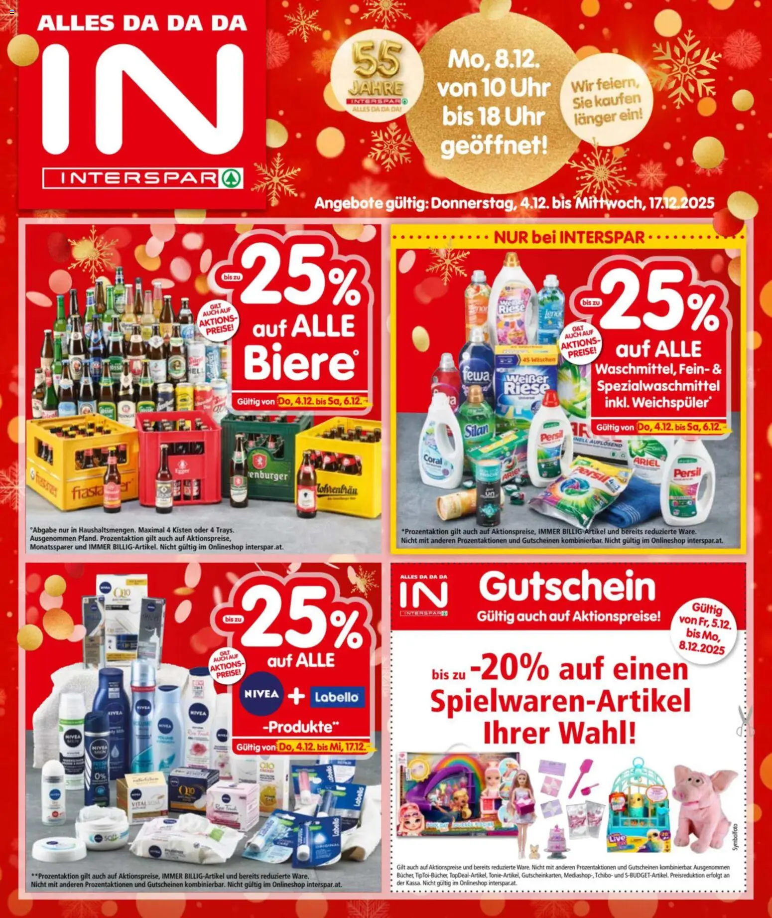 Interspar Flugblatt gültig ab 04.12.2025 | Seite: 1 | Produkte: Uhr, Grat