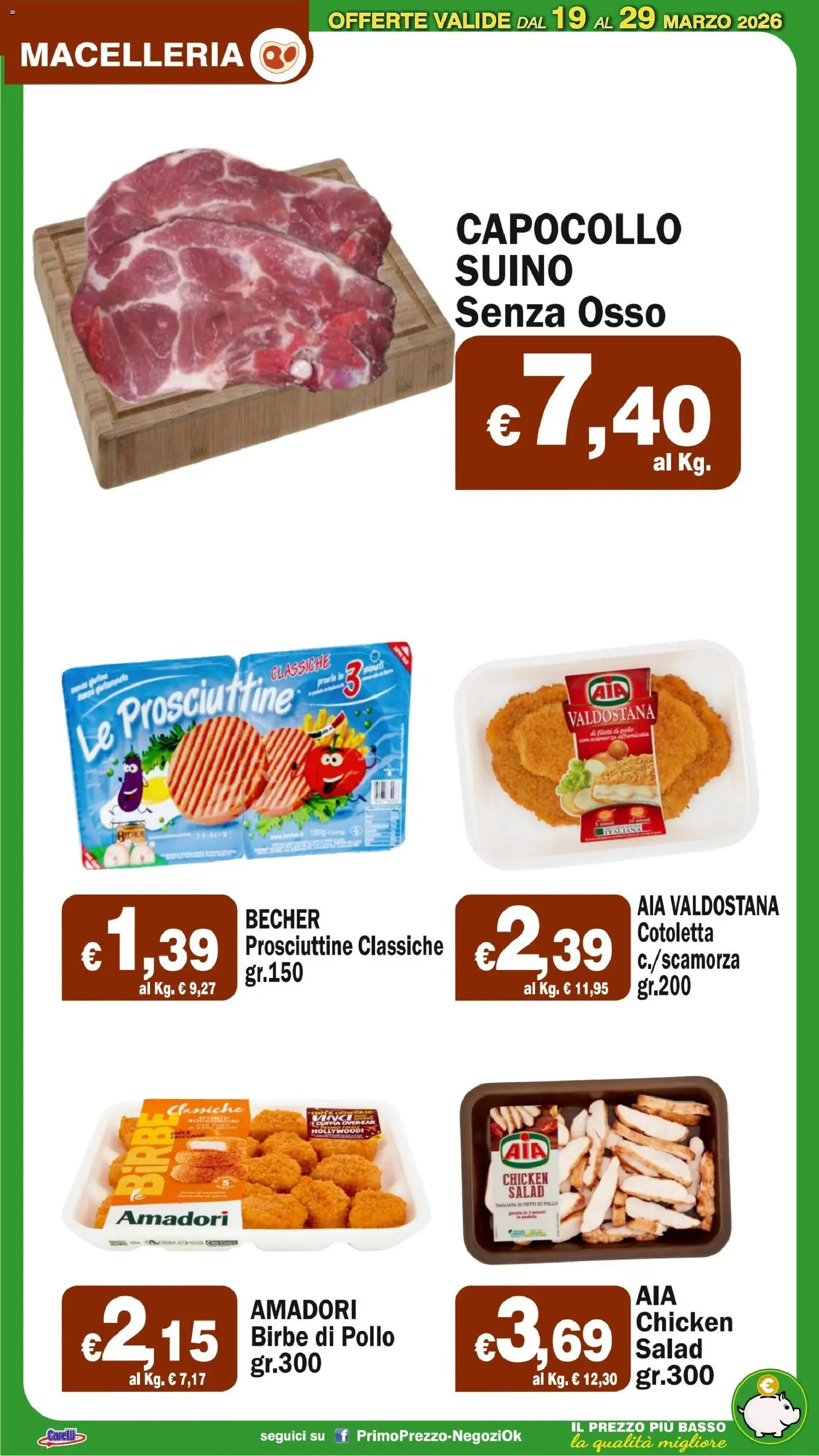 Volantino Primo Prezzo del 19.03.2026 | Pagina: 35 | Prodotti: Pollo, Suino