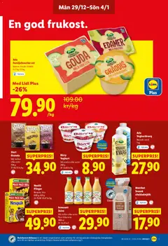Lidl - erbjudanden - Förhandsvisning av reklamblad från butik Lidl aktuell från 29.12.2025 | Sida: 5 | Produkter: Ost, Choklad, Juice, Flingor