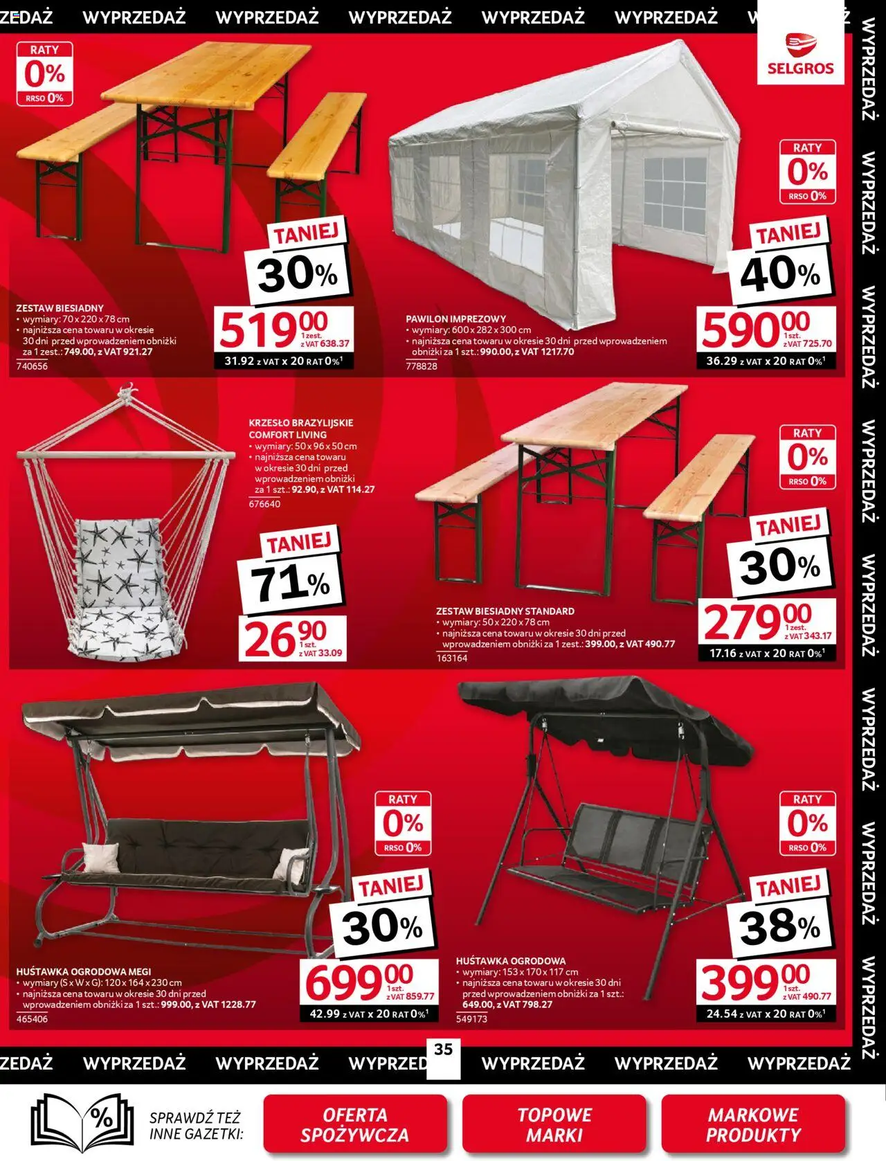 Selgros cash&carry Gazetka - Oferta przemysłowa od 11.09.2025 | Strona: 39 | Produkty: Krzesło