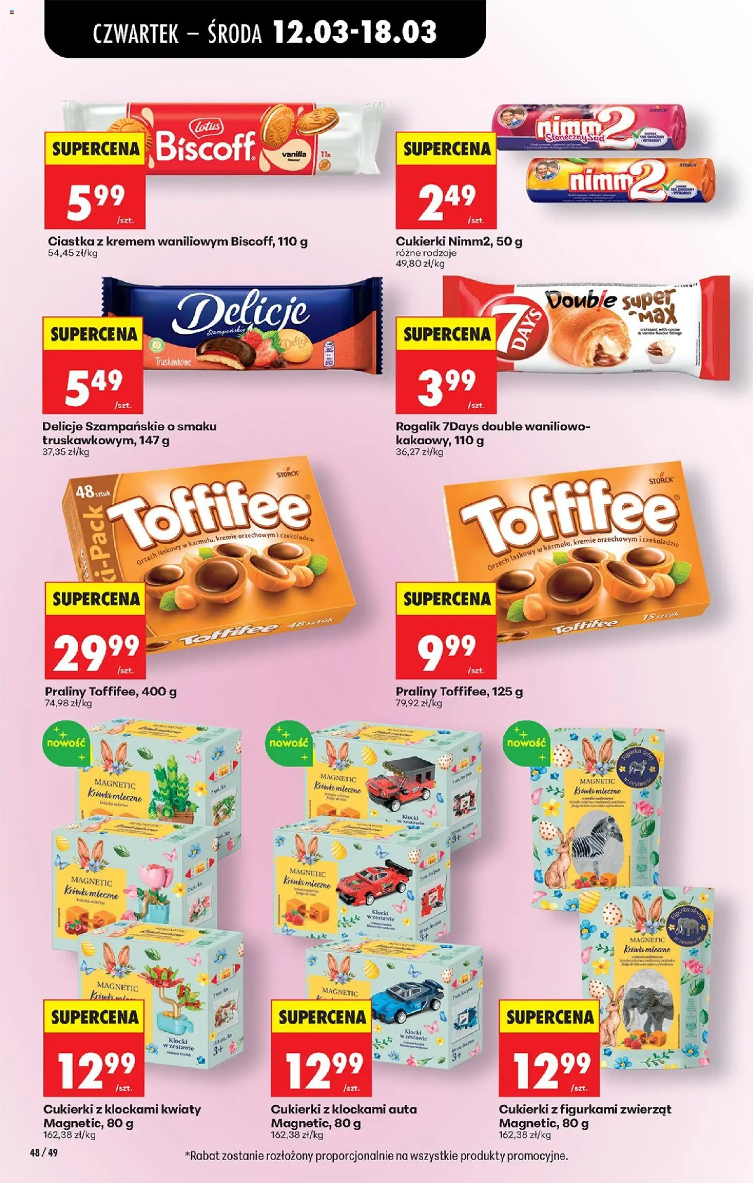 Biedronka Polsko leták - Codziennie niskie ceny od 12.03.2026 | Strana: 60 | Produkty: Toffifee, Lotus