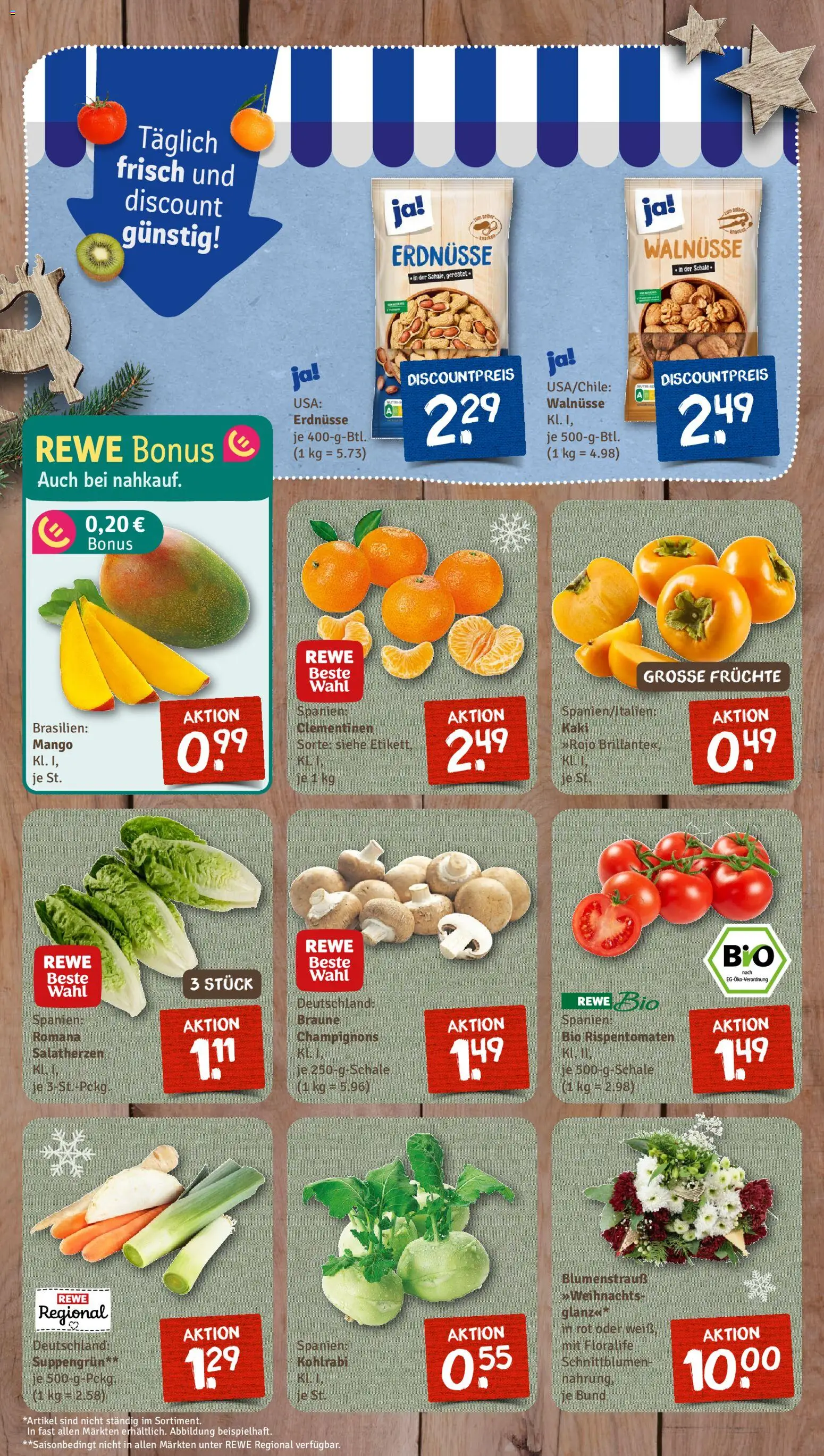 Nahkauf Prospekt – gültig ab 30.11.2025 | Seite: 3 | Produkte: Walnüsse, Kohlrabi, Champignons, Kaki