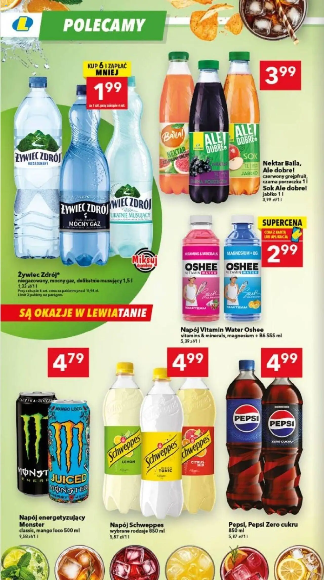 Lewiatan gazetka - Bydgoszcz od 23.10.2025 | Strona: 12 | Produkty: Mango, Pepsi, Porzeczka, Sok