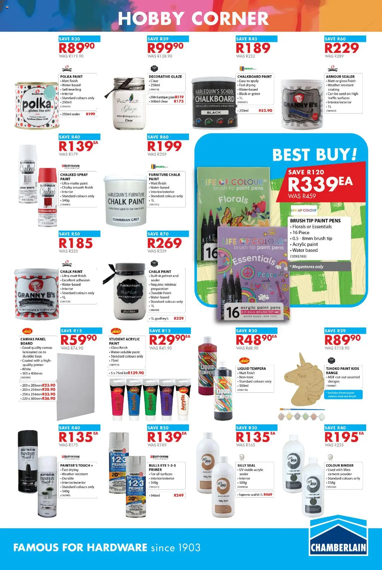 New Chamberlain catalogue – valid from 24.09.2025 | Page: 12 | Products: Gloss, Paint, Powder, Water