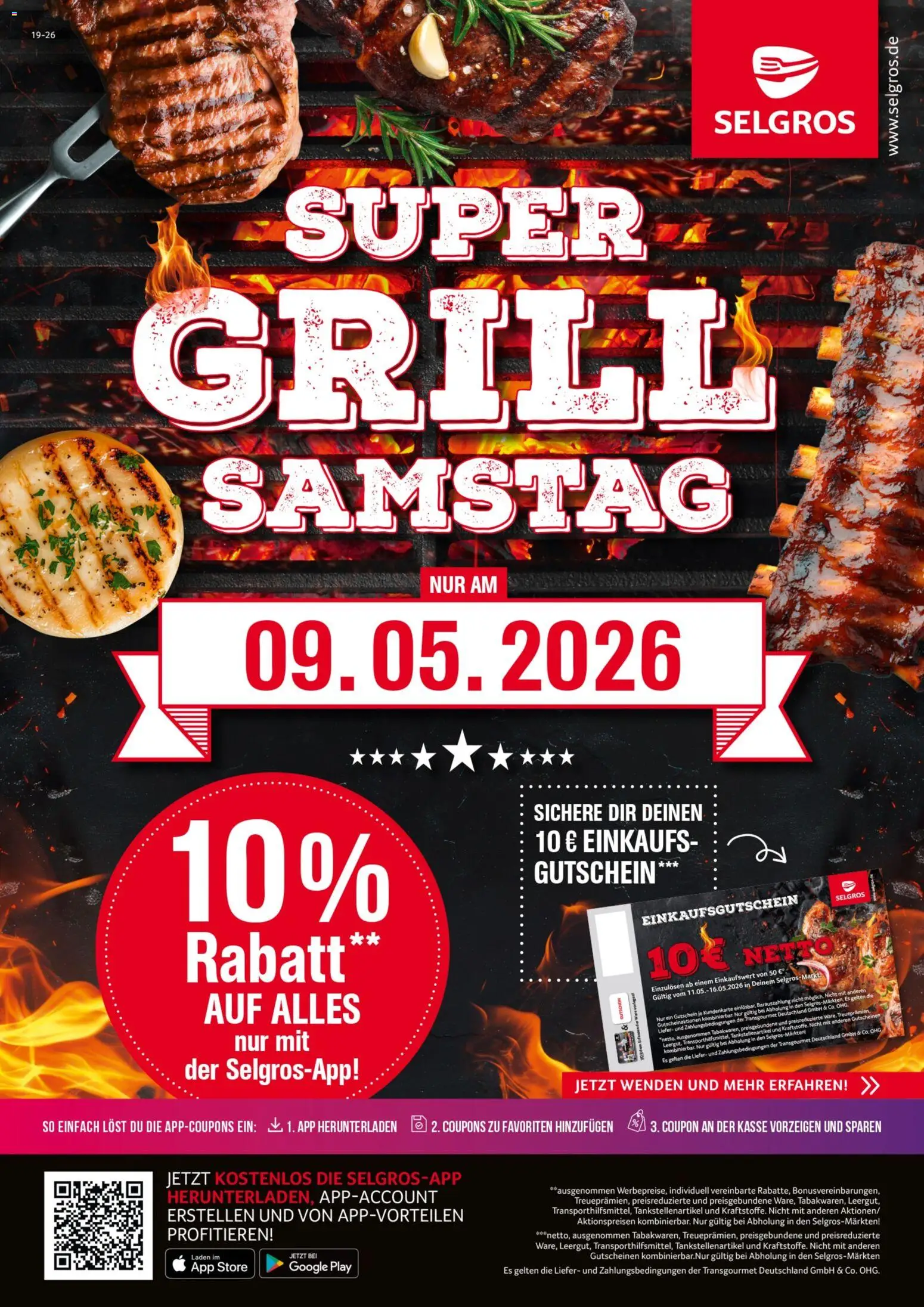 Selgros Super Grill Samstag – gültig ab 09.05.2026 | Seite: 1 | Produkte: Grill