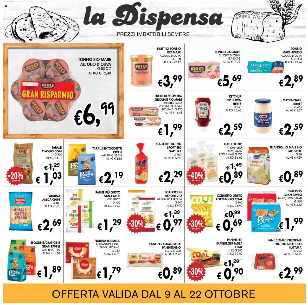 Volantino Coal del 09.10.2025 | Pagina: 15 | Prodotti: Patate, Formaggio, Top, Tonno