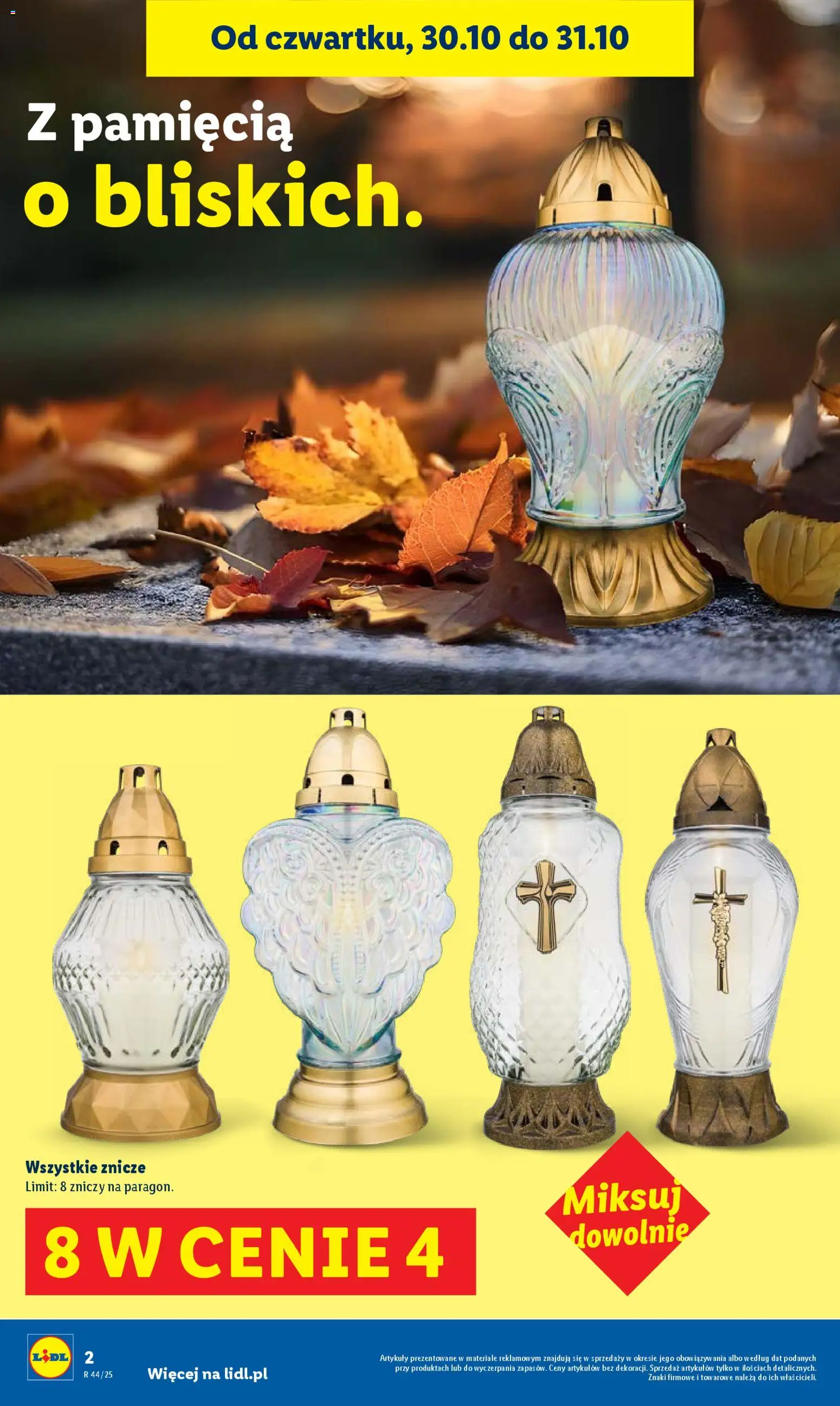 Lidl Gazetka od 30.10.2025 | Strona: 2 | Produkty: Znicze