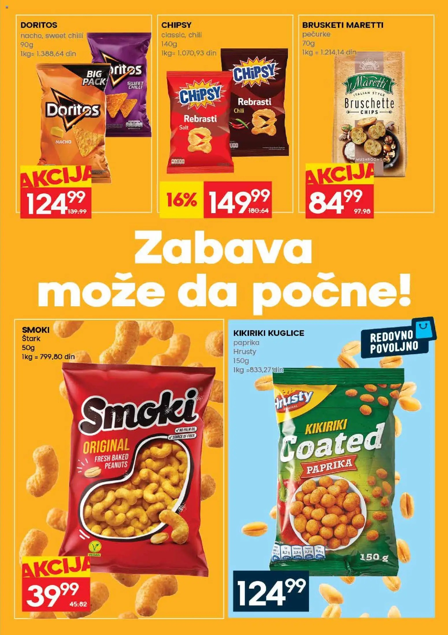 Roda katalog - važi od 23.04.2026 | Strana: 21 | Proizvode: Smoki, Brusketi, Kikiriki, Doritos