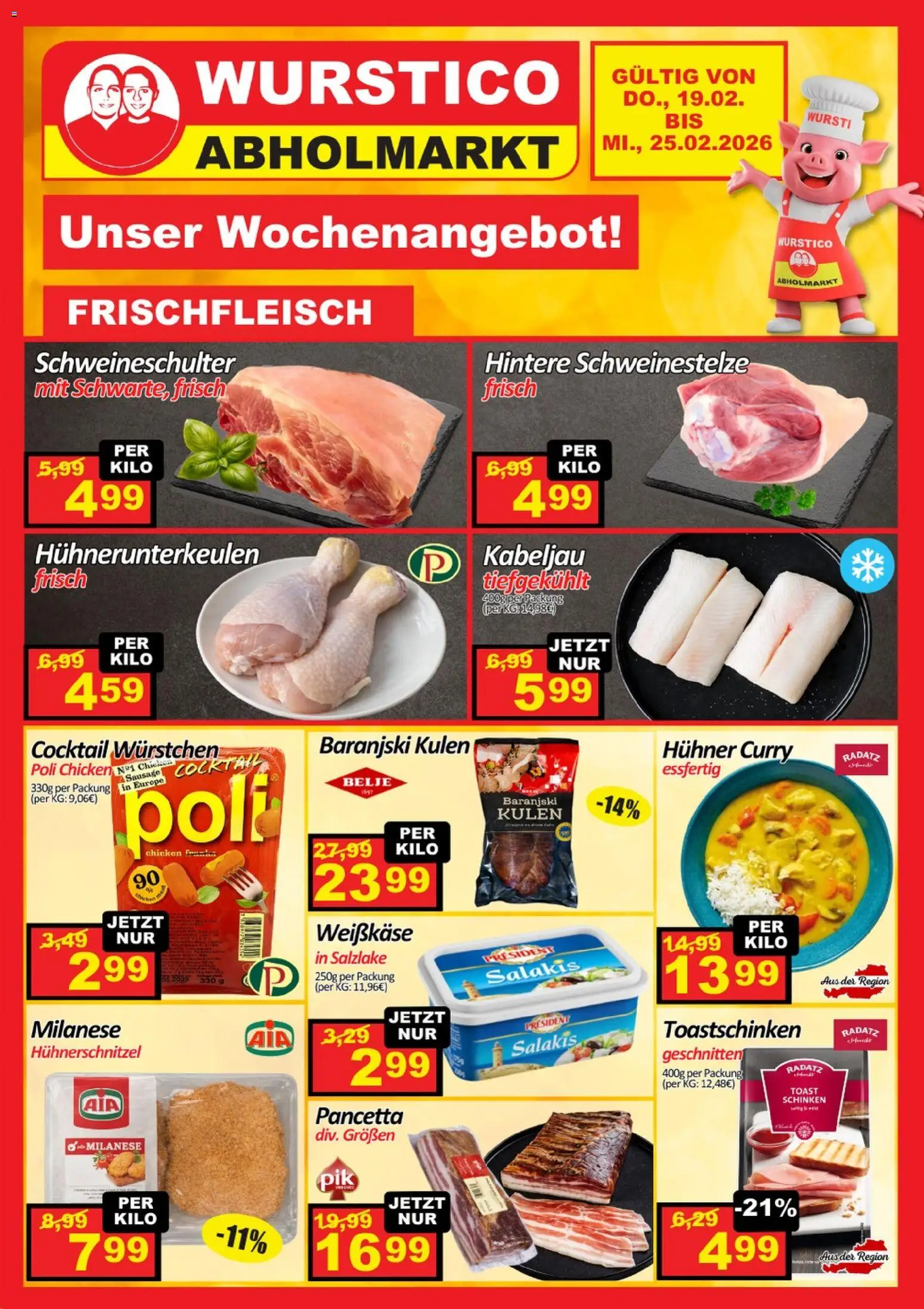 Wurstico Abholmarkt Flugblatt gültig ab 05.03.2026 | Seite: 4 | Produkte: Schinken