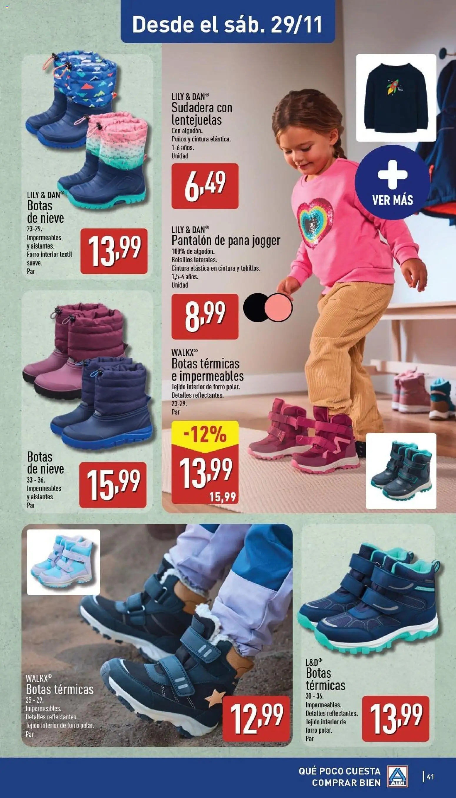 Aldi folleto Baleares │ válido desde el 24.11.2025 | Página: 41 | Productos: Sudadera, Botas