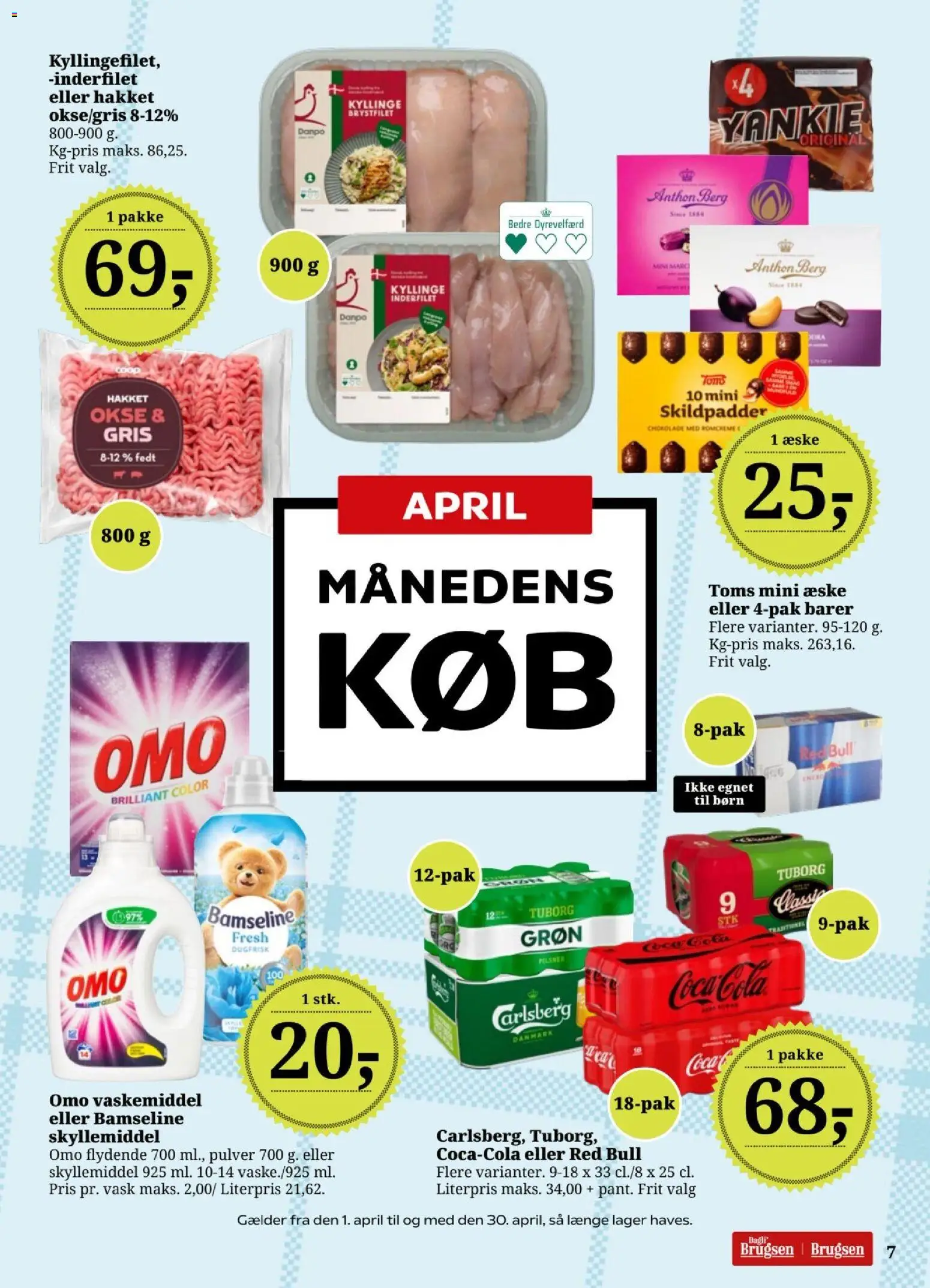 Dagli'Brugsen tilbudsavis – gyldig fra 10.04.2026 | Side: 9 | Produkter: Chokolade, Coca Cola, Skyllemiddel, Cola