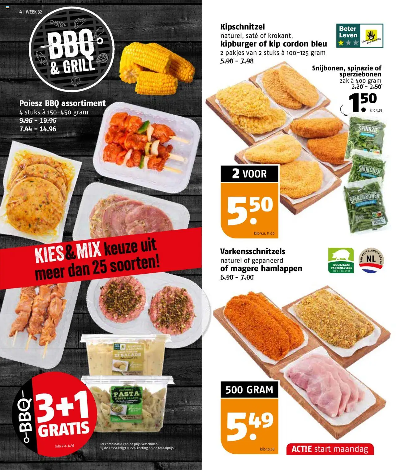  | Pagina: 4 | Producten: Spinazie, Kan, Grill, Kip