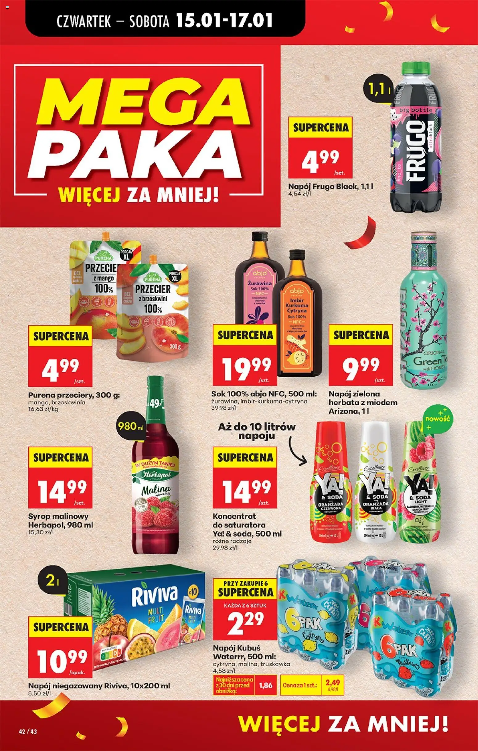 Biedronka gazetka - Oferta w tym tygodniu od 15.01.2026 | Strona: 50 | Produkty: Syrop, Cytryny, Żurawina, Herbata