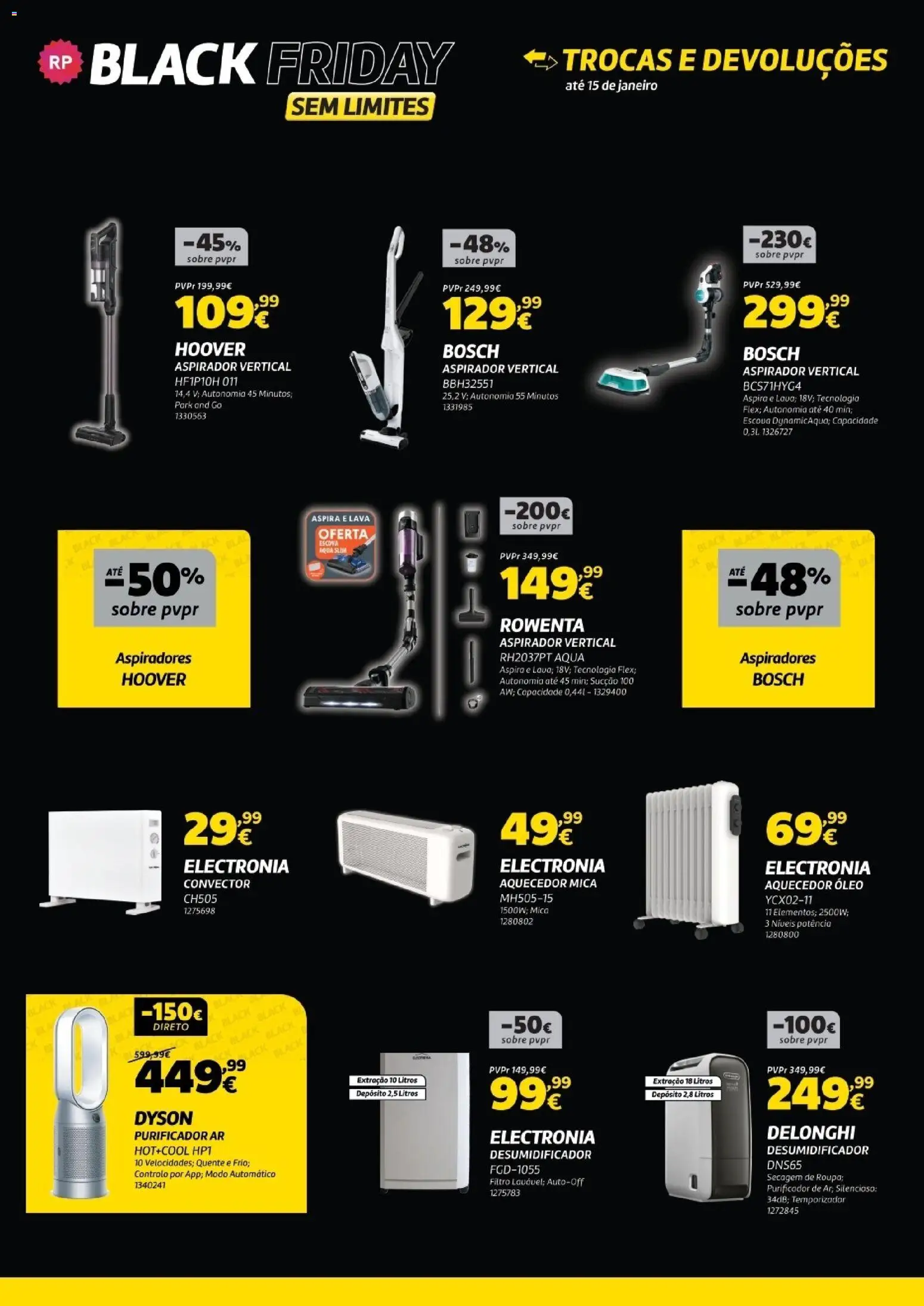 Radio Popular - Black Friday │ válido de 25.11.2025 | Página: 11 | Produtos: Aquecedor, Aspirador, Óleo, Desumidificador