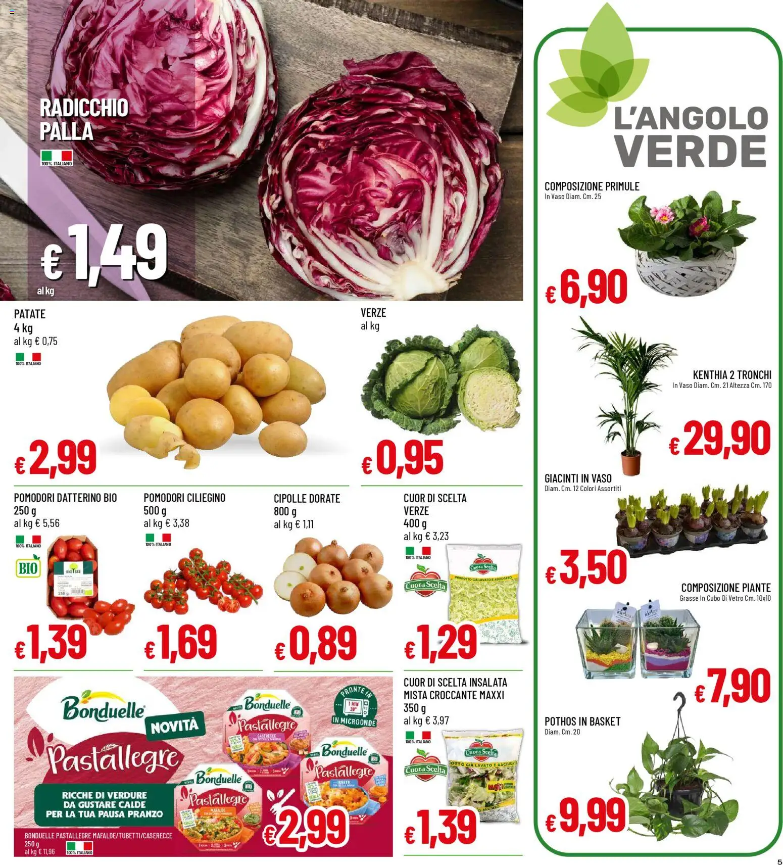 Volantino Galassia del 22.01.2026 | Pagina: 5 | Prodotti: Insalata, Patate, Verdure, Pomodori
