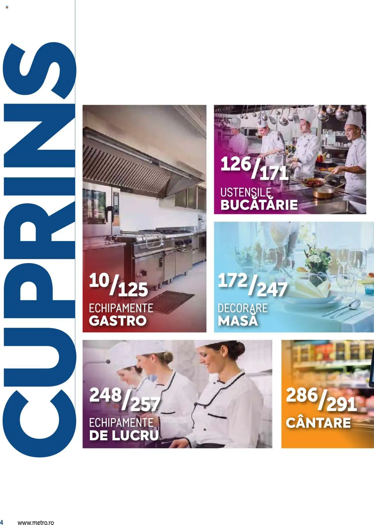Noul catalog Metro – valabil de la 17.09.2025 | Pagină: 4 | Produse: Masă, Bucătărie
