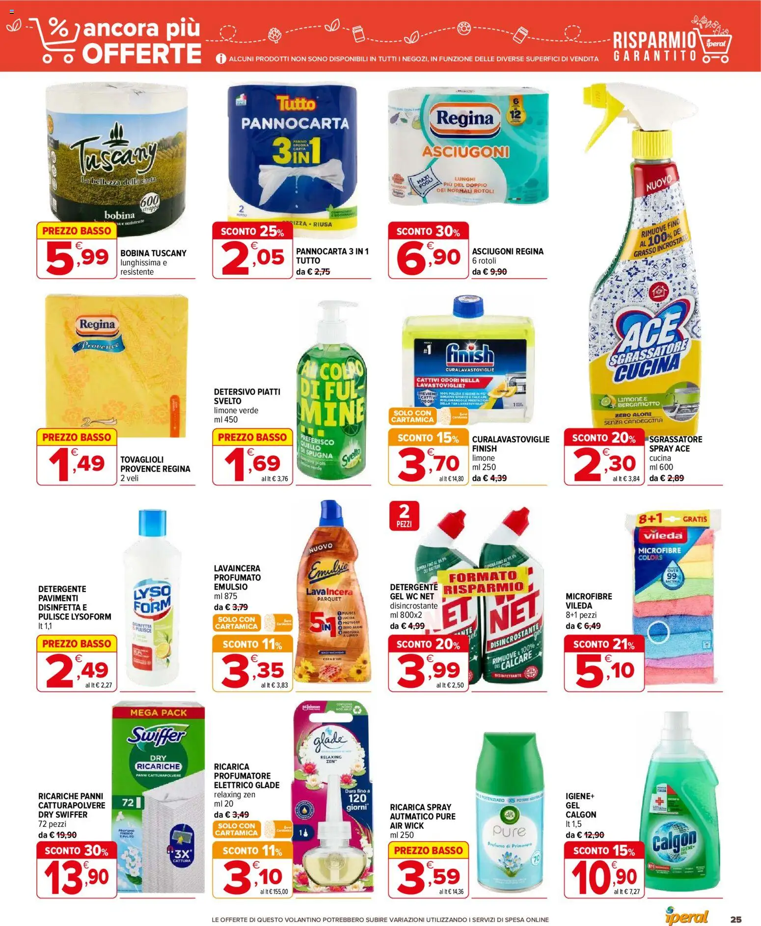 Volantino Iperal del 27.11.2025 | Pagina: 25 | Prodotti: Detergente, Sgrassatore, Limone, Profumo