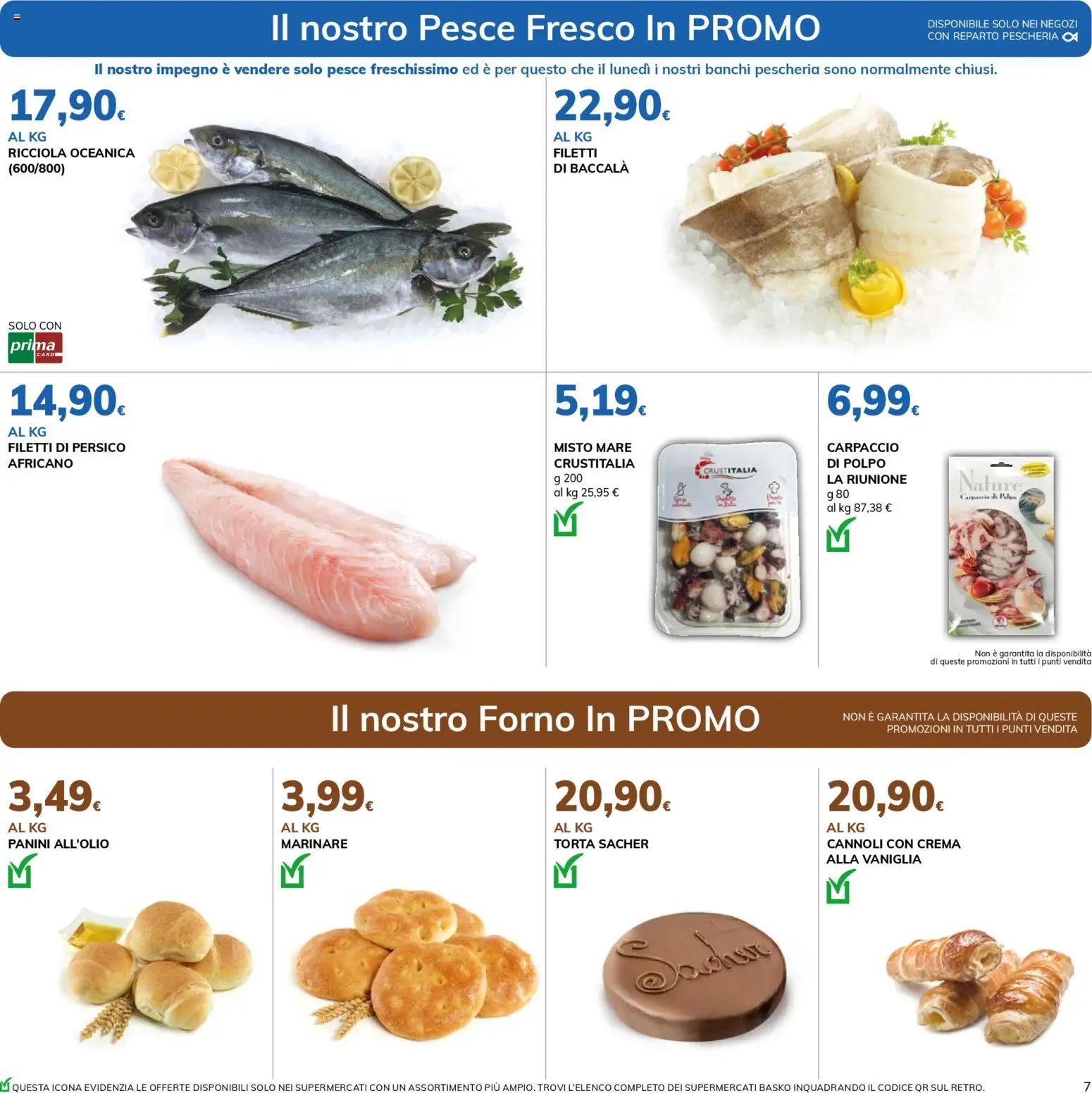 Volantino Basko del 03.01.2026 | Pagina: 7 | Prodotti: Crema, Pesce, Torta, Forno
