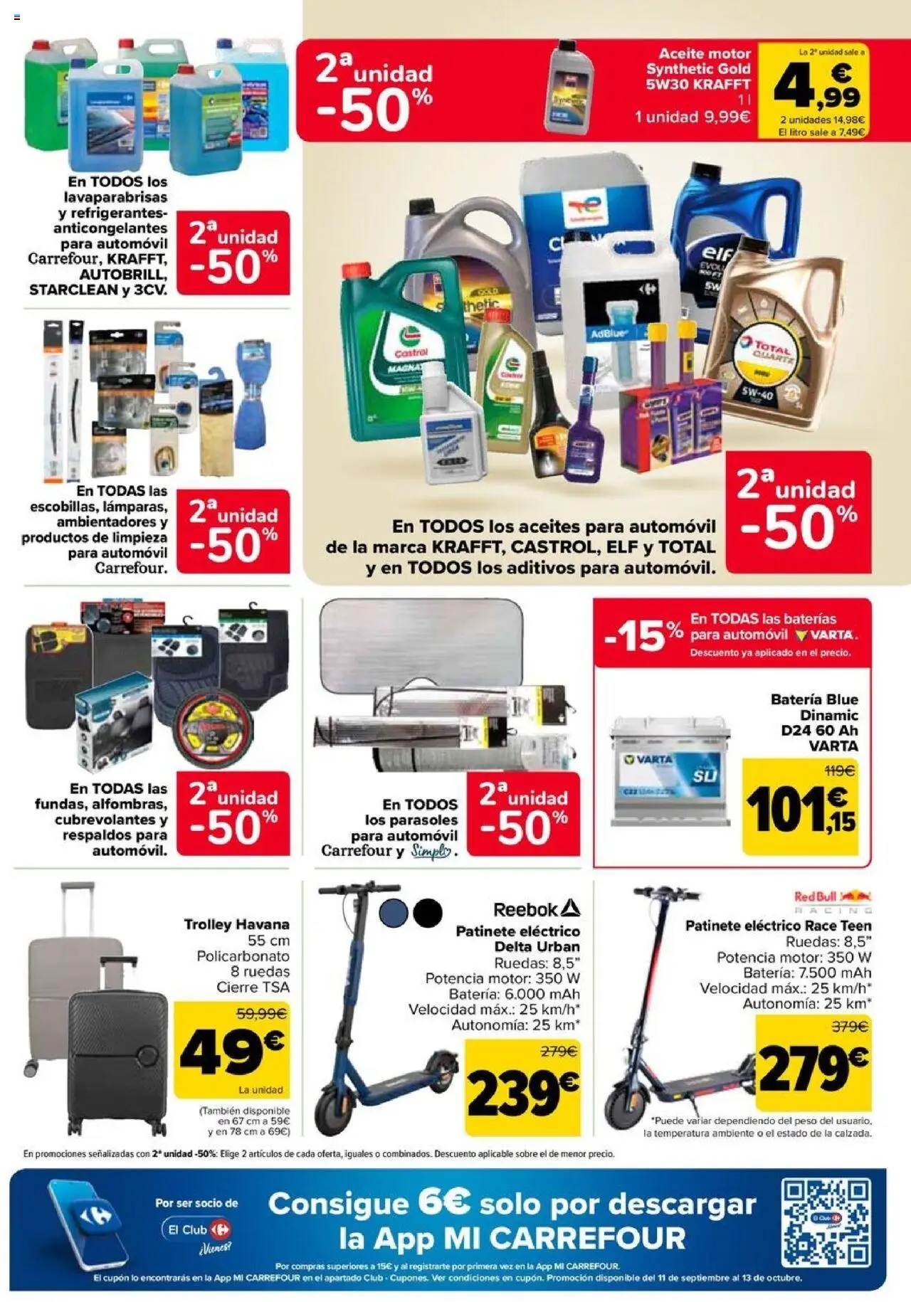 Carrefour folleto │ válido desde el 11.09.2025 | Página: 67 | Productos: Aceite, Peso, Ελιές, Batería