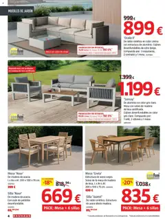 Bauhaus folleto │ válido desde el 24.07.2025 | Página: 4 | Productos: Muebles, Cojín, Silla, Muebles de jardín