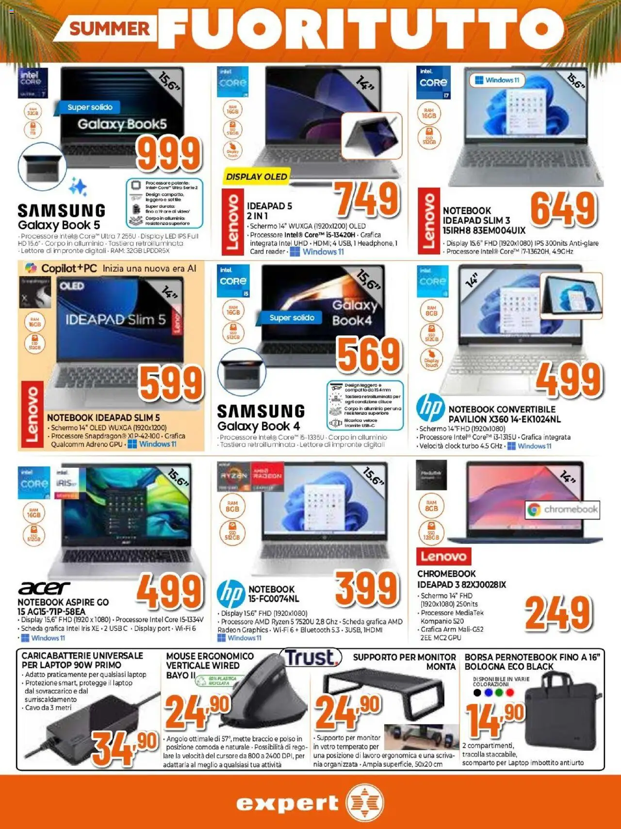 Volantino Expert del 31.07.2025 | Pagina: 20 | Prodotti: Monitor, Laptop, Mouse, Tastiera