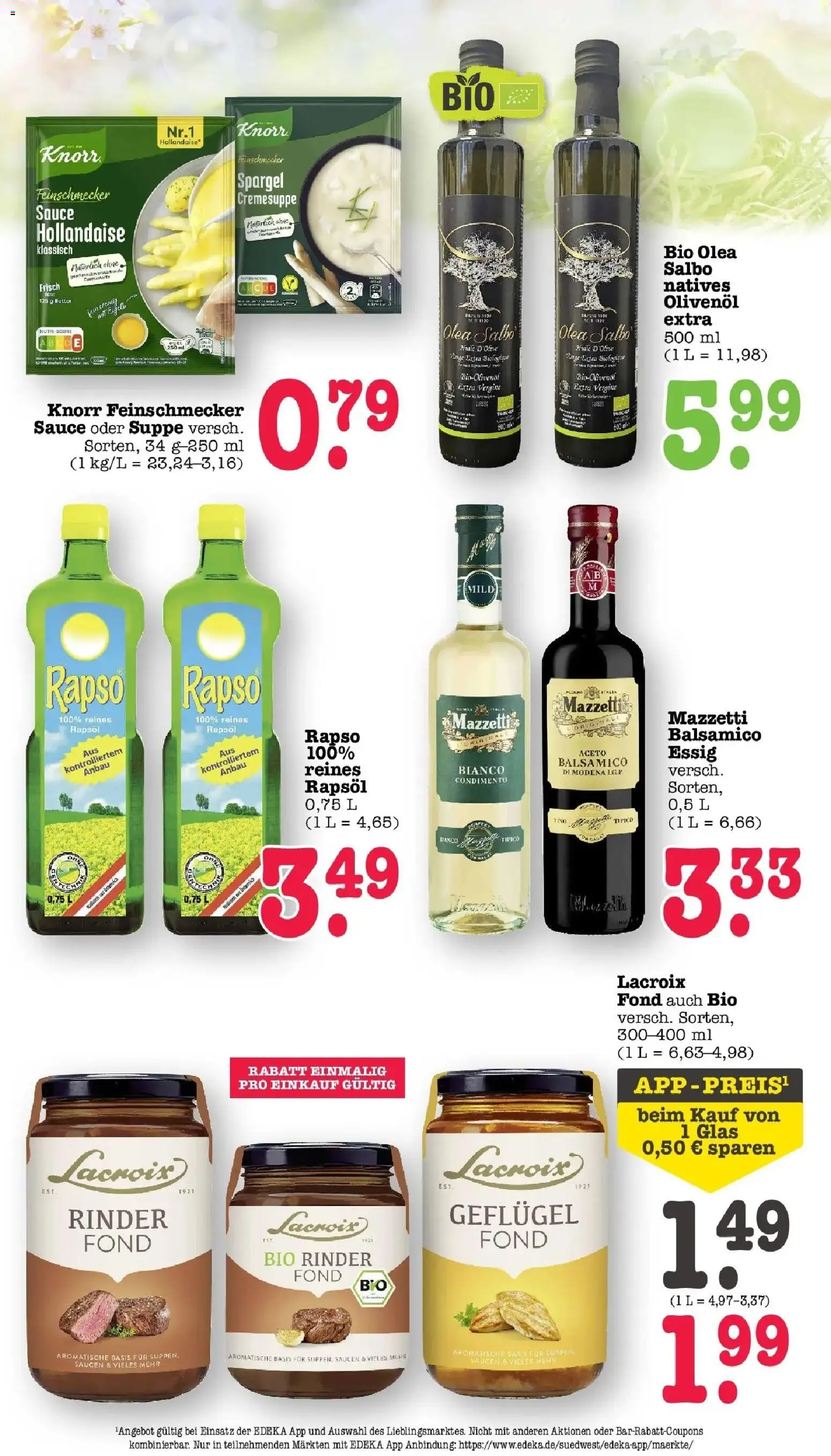 Angebote – gültig ab 30.03.2026 | Seite: 47 | Produkte: Butter, Balsamico, Rapsöl, Olivenol