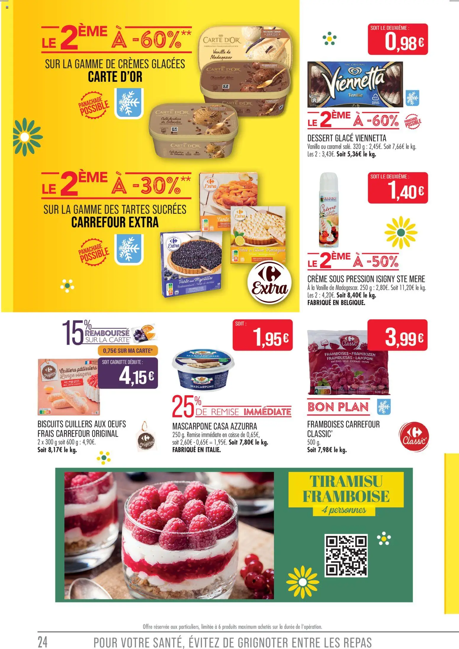 {H1} | Page: 24 | Produits: Citron, Chocolat, Thé, Mascarpone