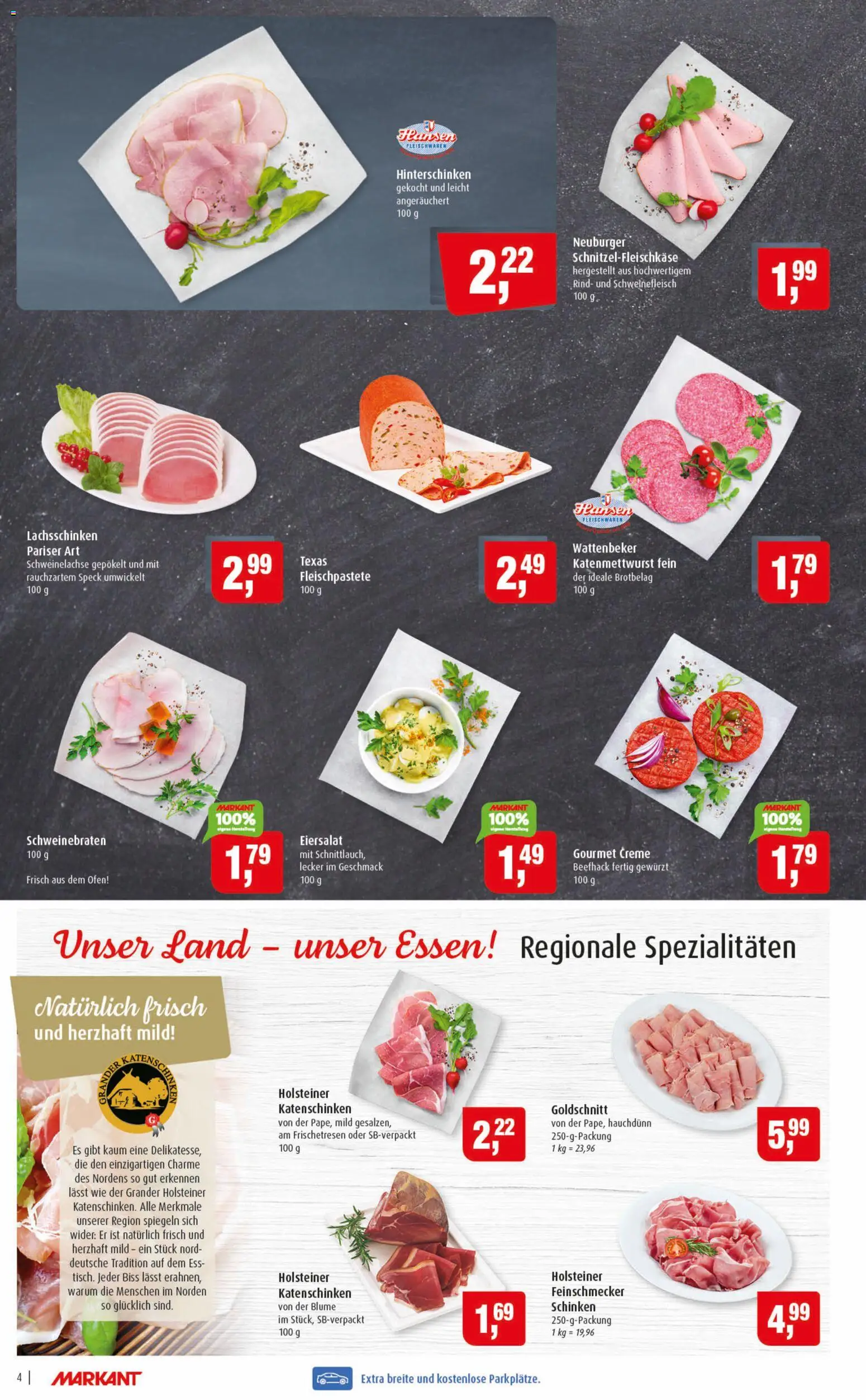 Markant Prospekt 	 – gültig ab 27.04.2026 | Seite: 4 | Produkte: Ofen, Creme, Schinken, Schweinefleisch