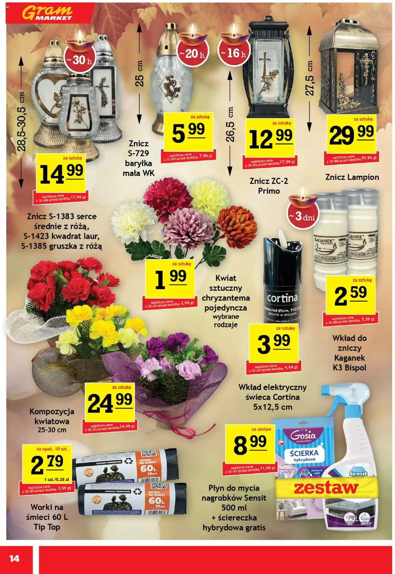 Gram Market Gazetka od 08.10.2025 | Strona: 14 | Produkty: Top, Gruszka, Baterie