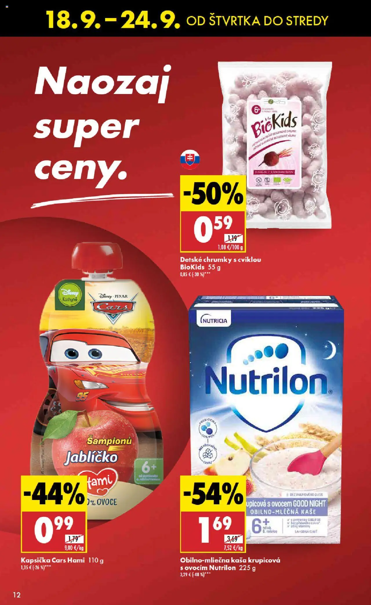 Nové Biedronka akcie – leták je platný od 18.09.2025 | Strana: 12 | Produkty: Nutrilon