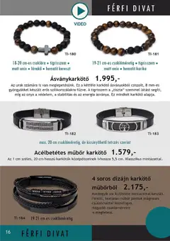 Katalógus Betly - Tiara - amely érvényes a következő dátumtól: 03.10.2025 | Oldal: 16 | Termékek: Videó, Karkötő, Sör
