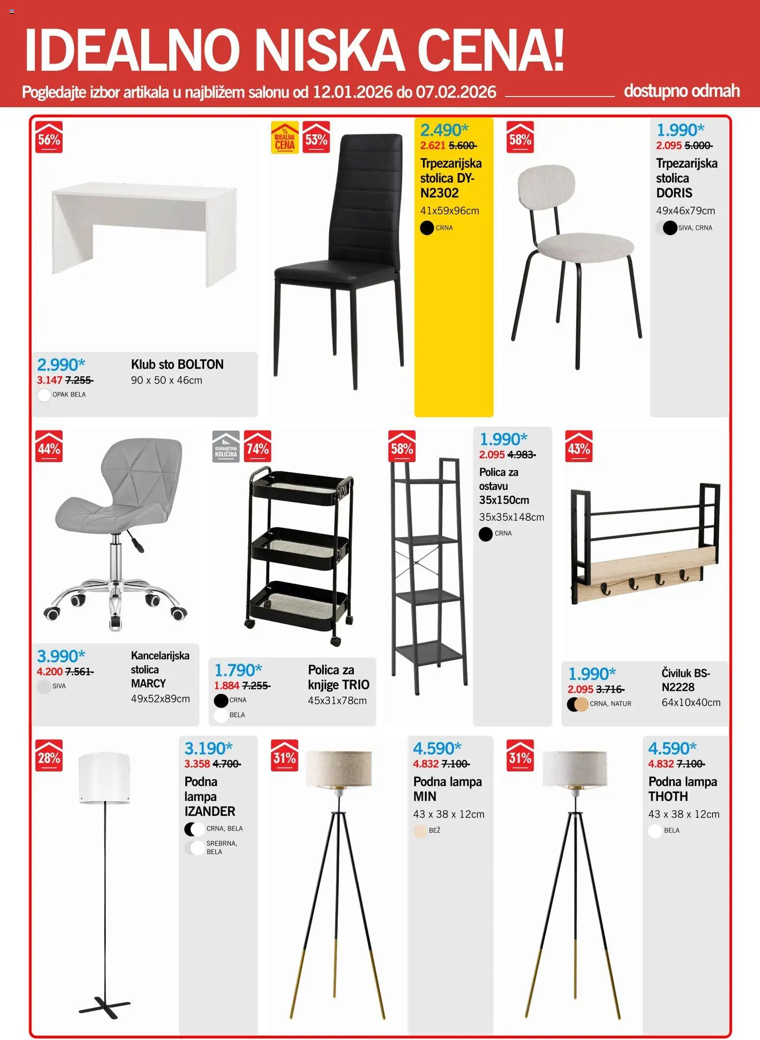 Forma Ideale katalog - važi od 12.01.2026 | Strana: 2 | Proizvode: Polica, Lampa, Podna lampa, Civiluk