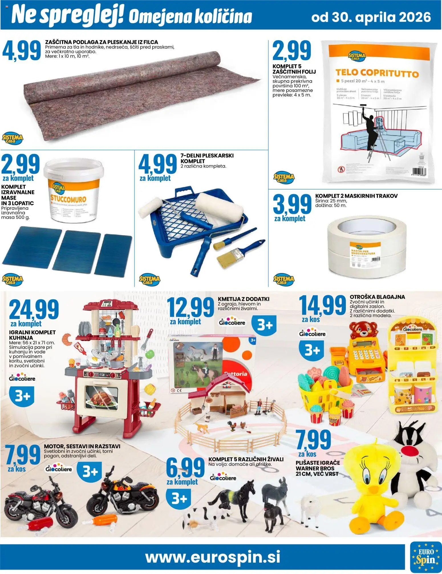 Novi Eurospin katalog ponudbe – veljaven od 30.04.2026 | Stran: 15 | Izdelki: Kuhinja, Kos, Folija