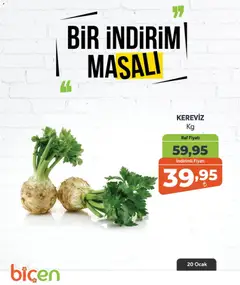 20.01.2026 tarihinden itibaren geçerli olan Biçen Market kataloğu önizlemesi