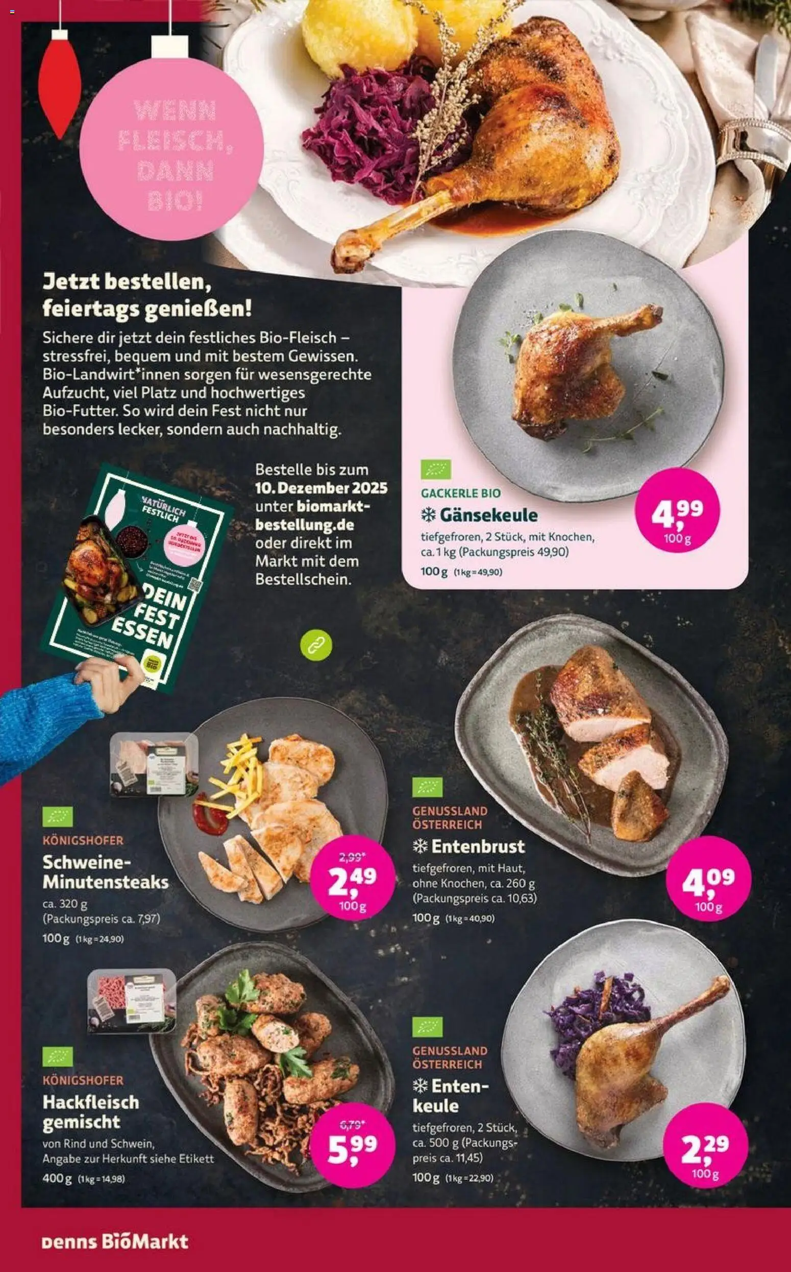 Denns BioMarkt Angebote – gültig ab 03.12.2025 | Seite: 6 | Produkte: Hackfleisch
