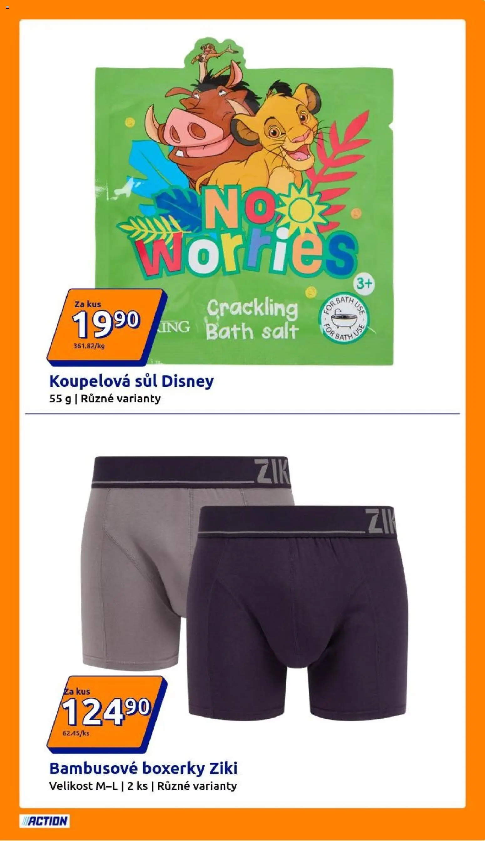 Action leták od 25.03.2026 | Strana: 17 | Produkty: Boxerky