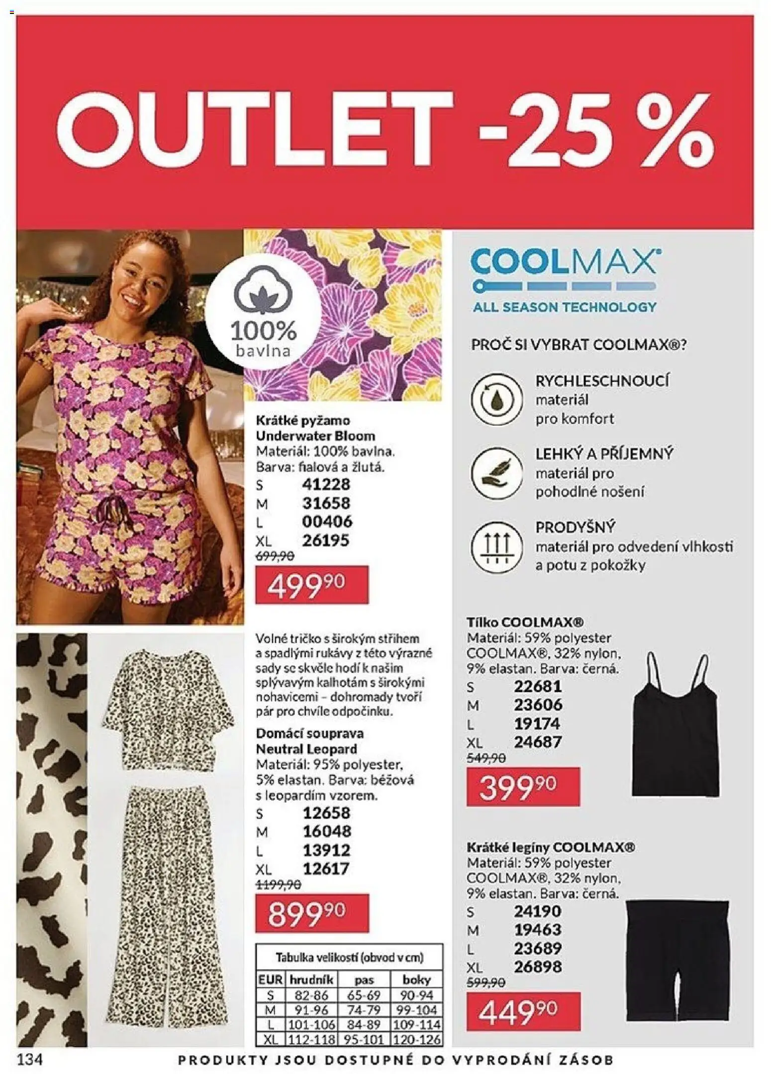 Avon Katalog 05/2026 od 01.05.2026 | Strana: 134 | Produkty: Tričko, Tílko, Pyžamo, Legíny