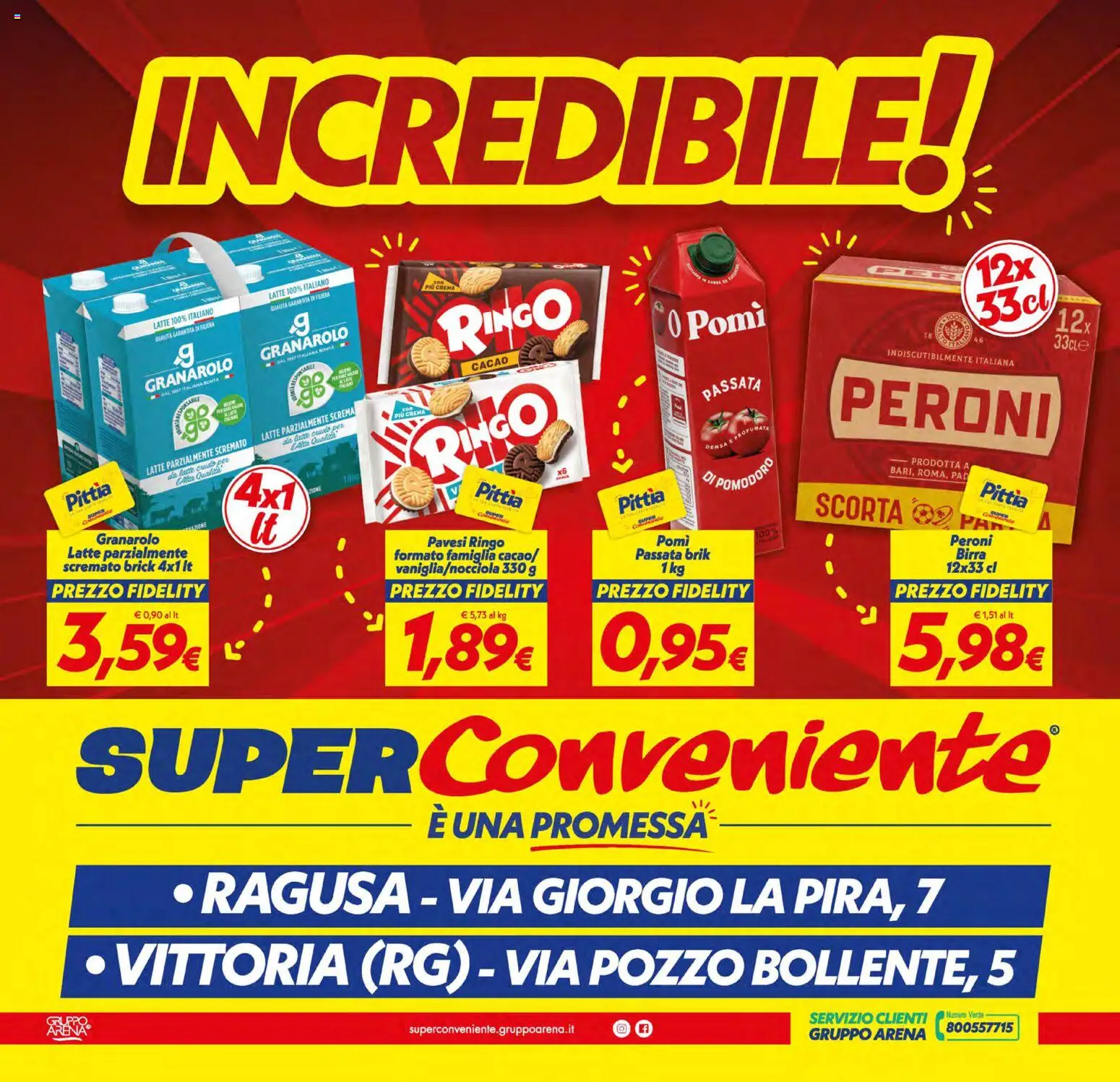 Volantino SuperConveniente del 05.01.2026 | Pagina: 24 | Prodotti: Crema, Birra, Latte, Latte parzialmente scremato