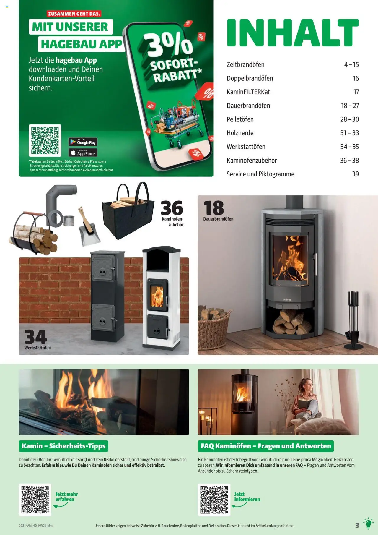 Hagebau Kaminöfen - gültig ab dem 07.07.2025 | Seite: 3 | Produkte: Ofen, Kamin, Kaminofen, Bilder