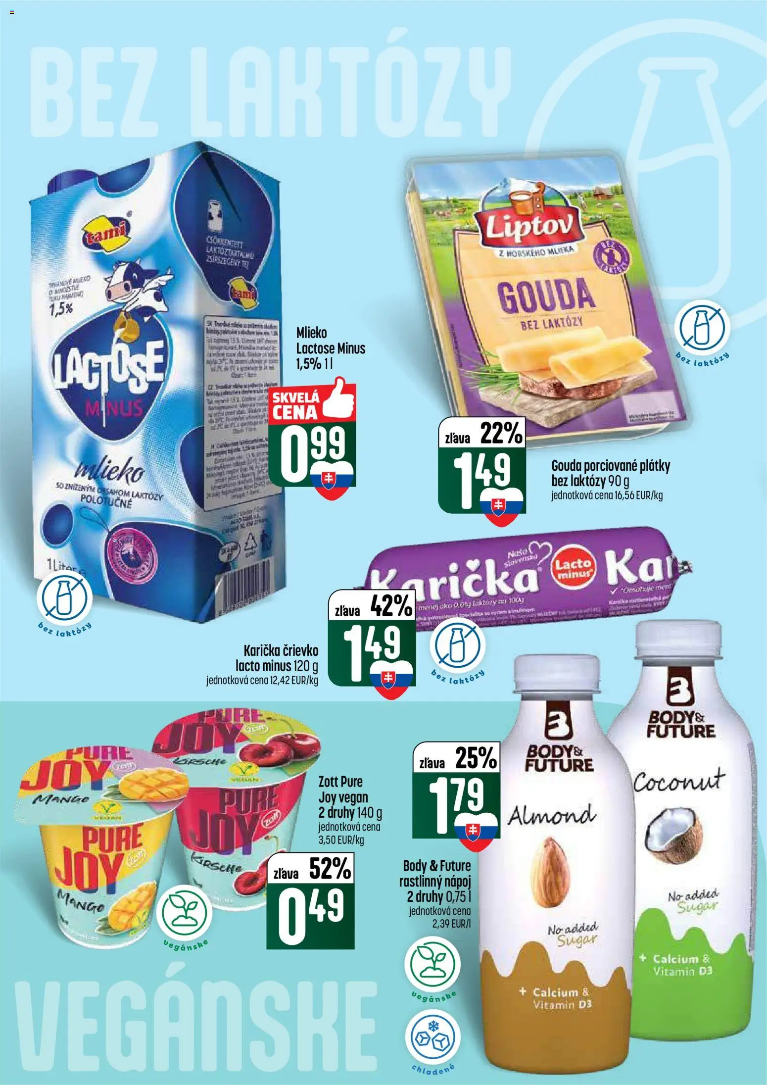 Nové COOP Jednota akcie – leták je platný od 16.04.2026 | Strana: 28 | Produkty: Mlieko, Gouda, Mango