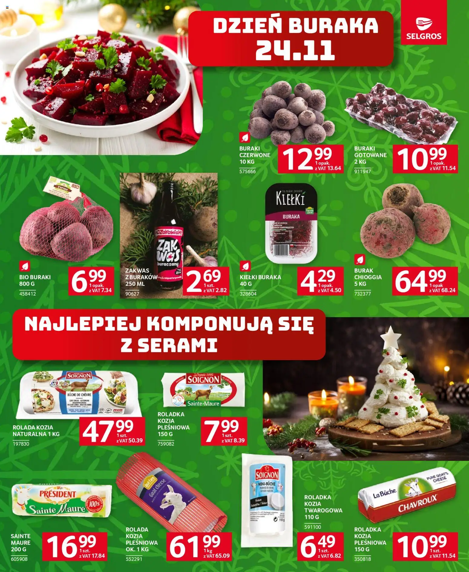Selgros cash&carry Gazetka - Oferta dla gastronomii od 20.11.2025 | Strona: 16 | Produkty: Burak, Rolada, Buraki, Buraki gotowane